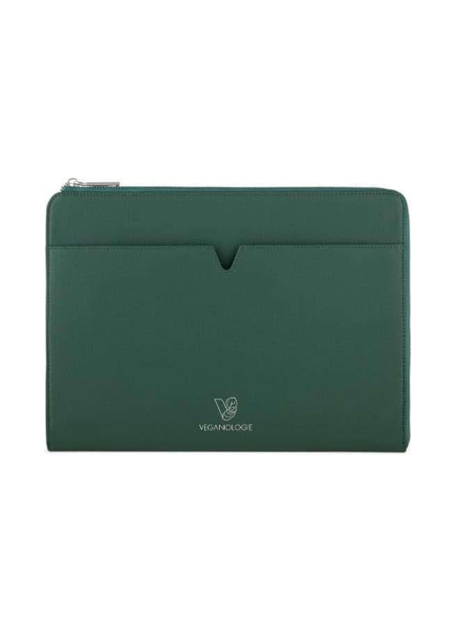 Veganologie Eden 16" Apple Leather Green Laptop Sleeve - Image 1