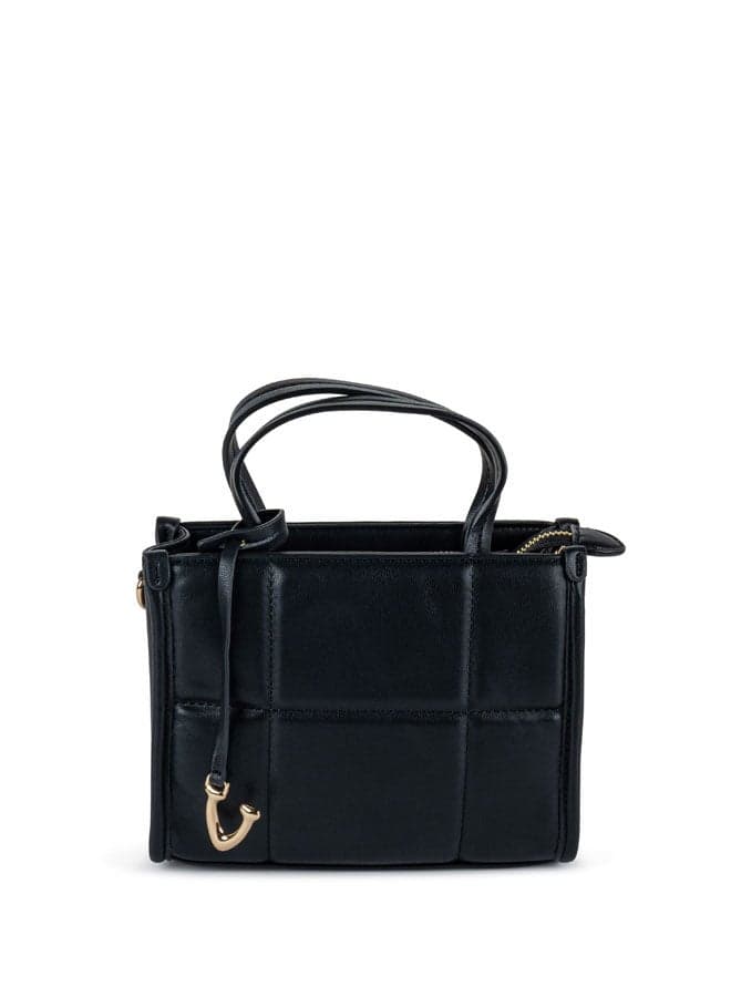 Vincci Elegant Black Satchel - Chic Top Handle Design - Image 1