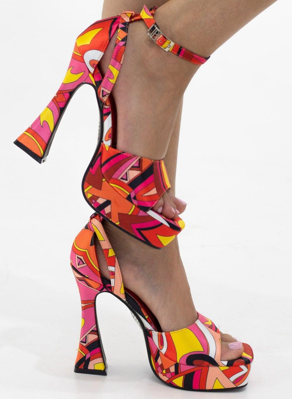 Darika Fuschia 13cm Platform Heel Sandal - Elegance Elevated - Image 1