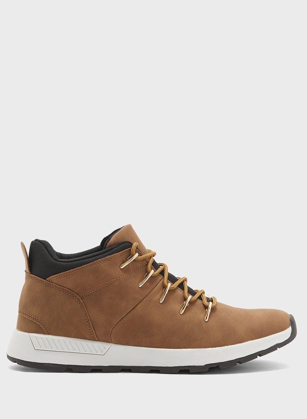 Ba 34 Tan Ankle Boots: Sleek Casual Elegance - Image 1