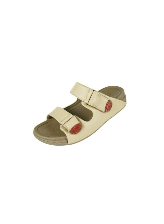Barjeel Uno Men’s 008-3525 Casual Camel Leather Sandals - Image 1
