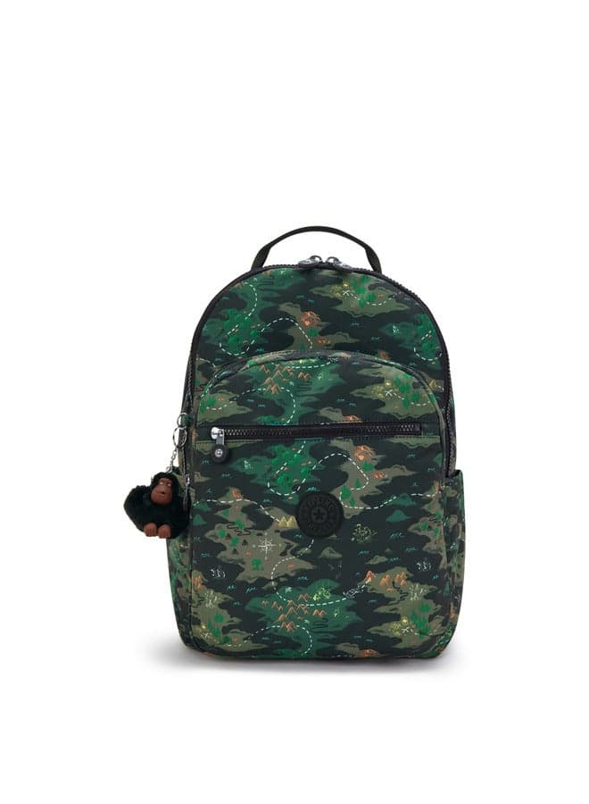 Kipling Seoul College Camo Treasure: Spacious Tech-Friendly Backpack - Image 1