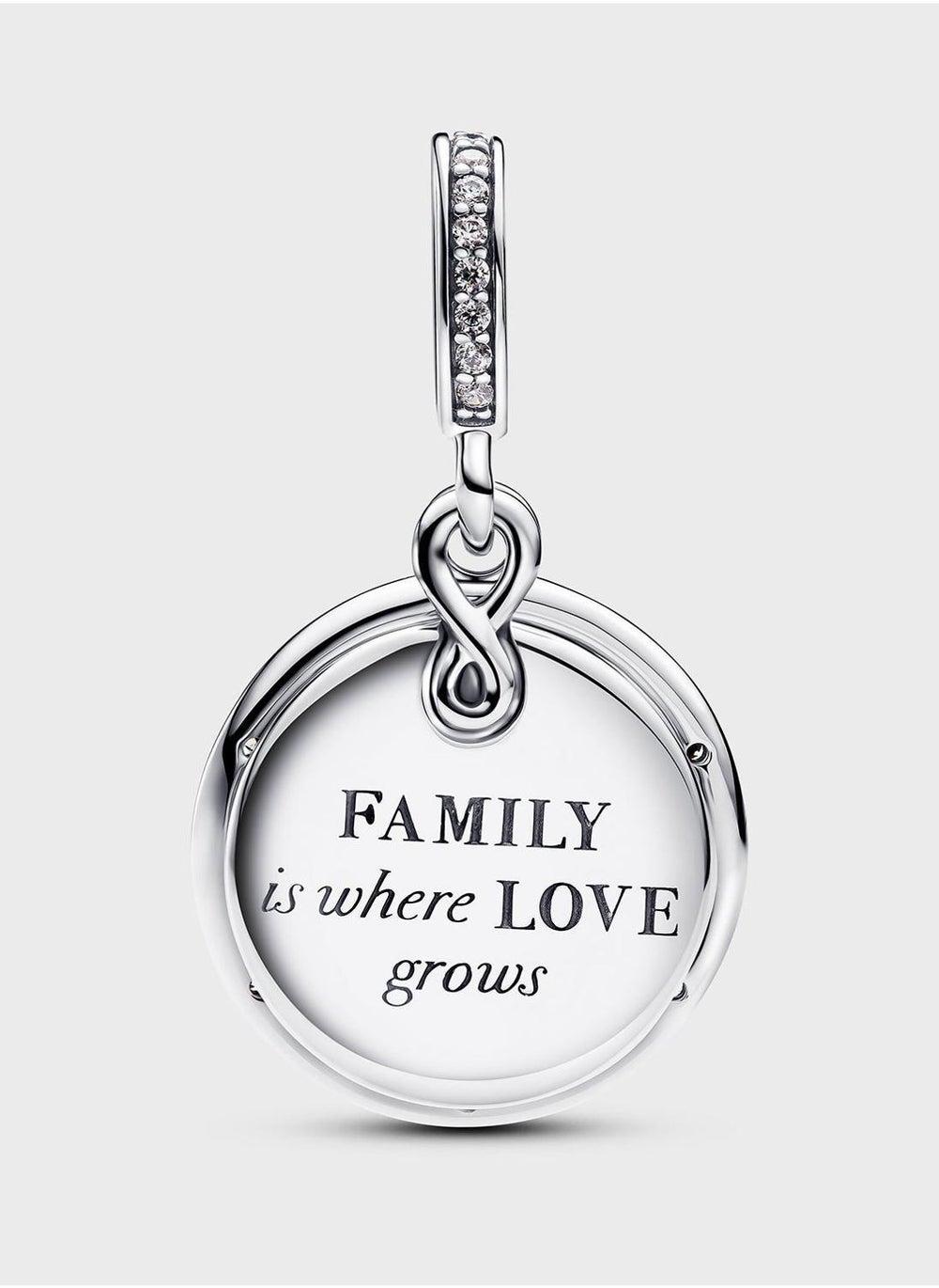 PANDORA Sterling Silver Infinity Tree Glow Charm - Image 1