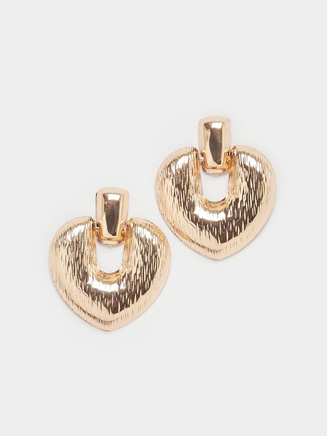Styli Heart Shaped Earrings - Elegant Accessory for Women - Image 1