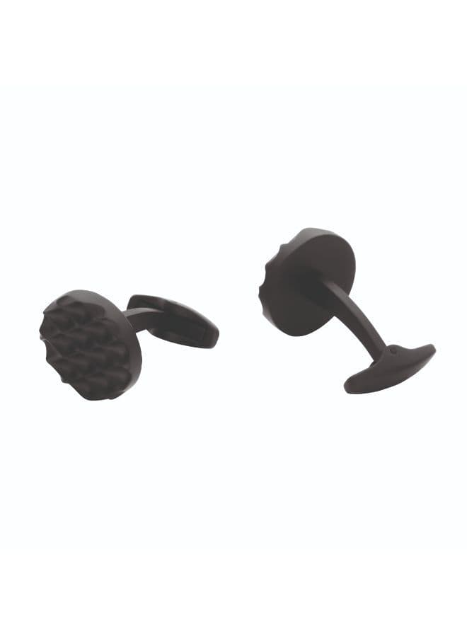 CERRUTI 1881 Onde Gents Cufflinks: Geometric Elegance - Image 1