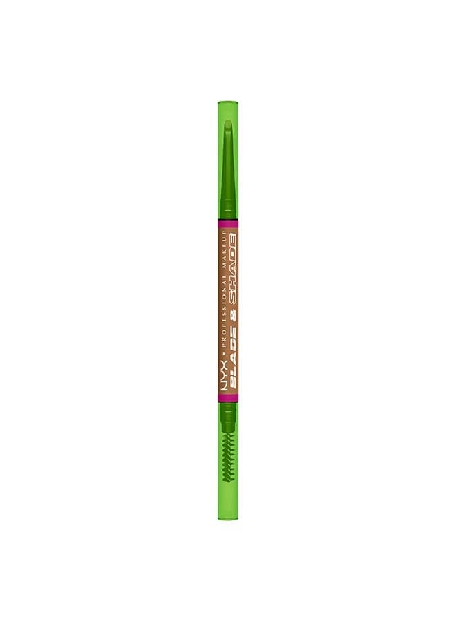 NYX Blade & Shade Ash Blonde Dual-Edge Brow Pencil, 16HR - Image 1