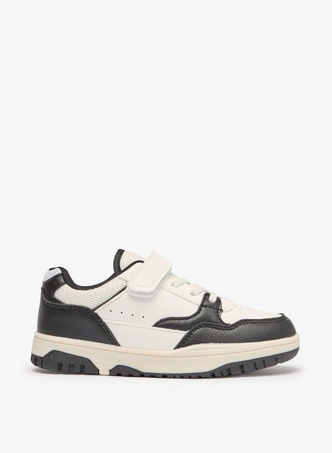 DC23601 Black Panelled Sneakers for Boys - Image 1