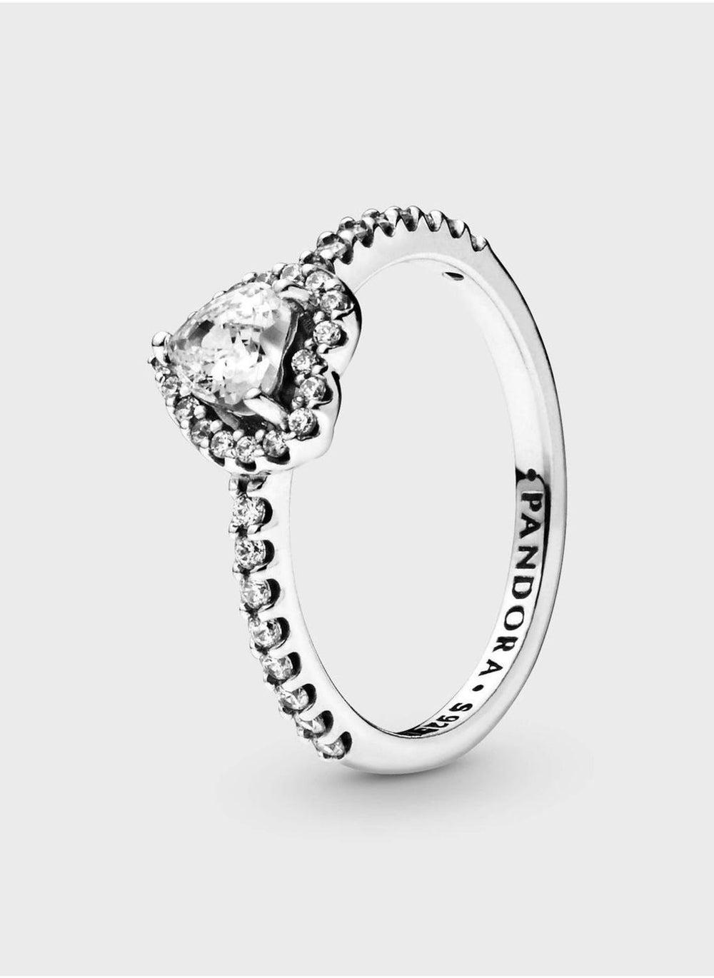 PANDORA Timeless Heart Silver Ring with Cubic Zirconia - Image 1