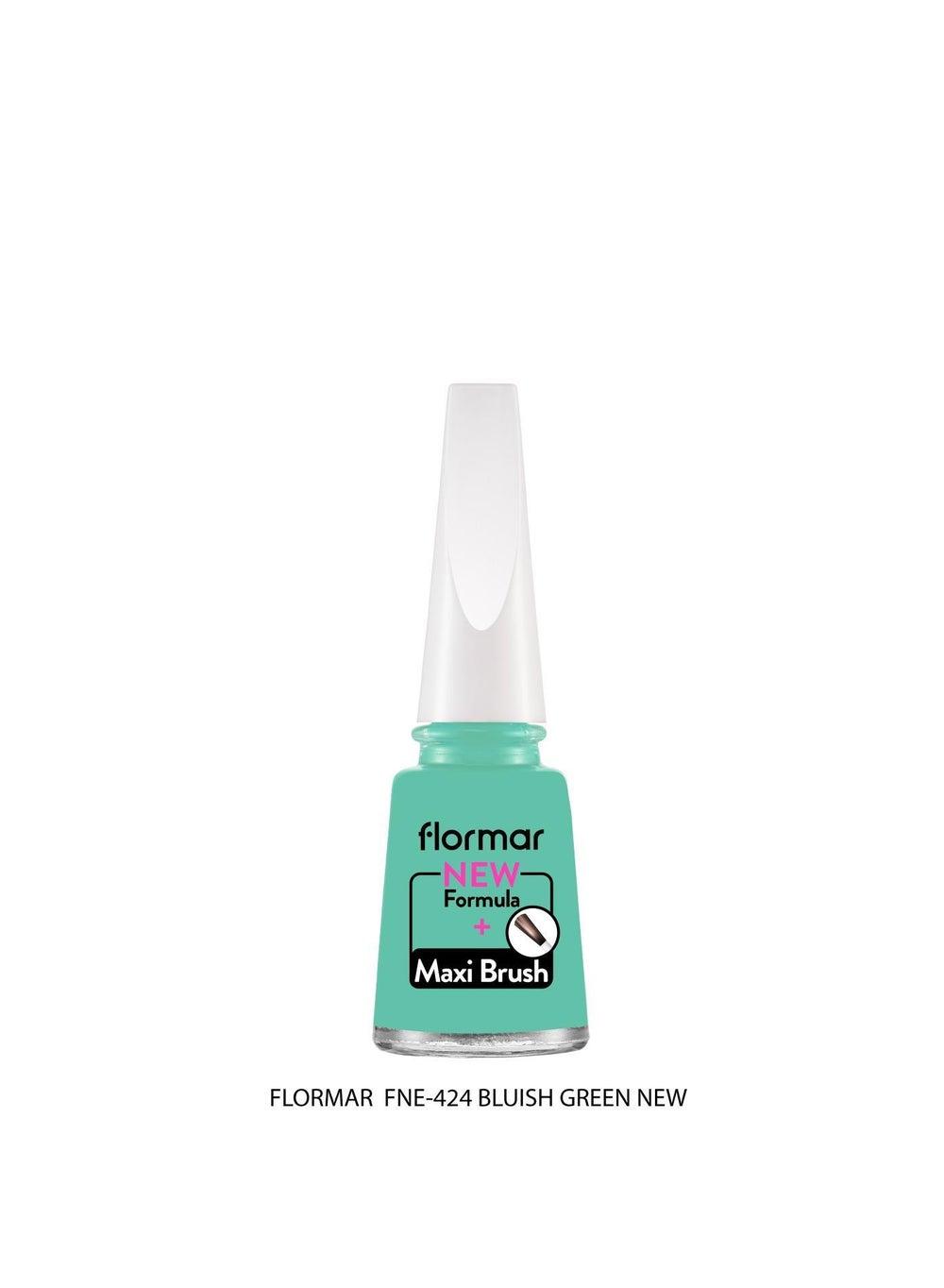 Flormar Classic 424 Bluish Green Nail Enamel - Enhanced Formula - Image 1