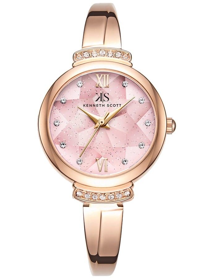 KENNETH SCOTT K22522-RBKP Elegant Rose Gold Analog Watch - Image 1