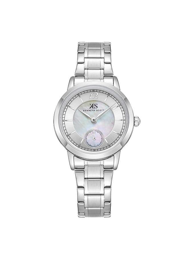 KENNETH SCOTT K23538-SBSM Elegant Silver Stainless Steel Watch for Women - Image 1