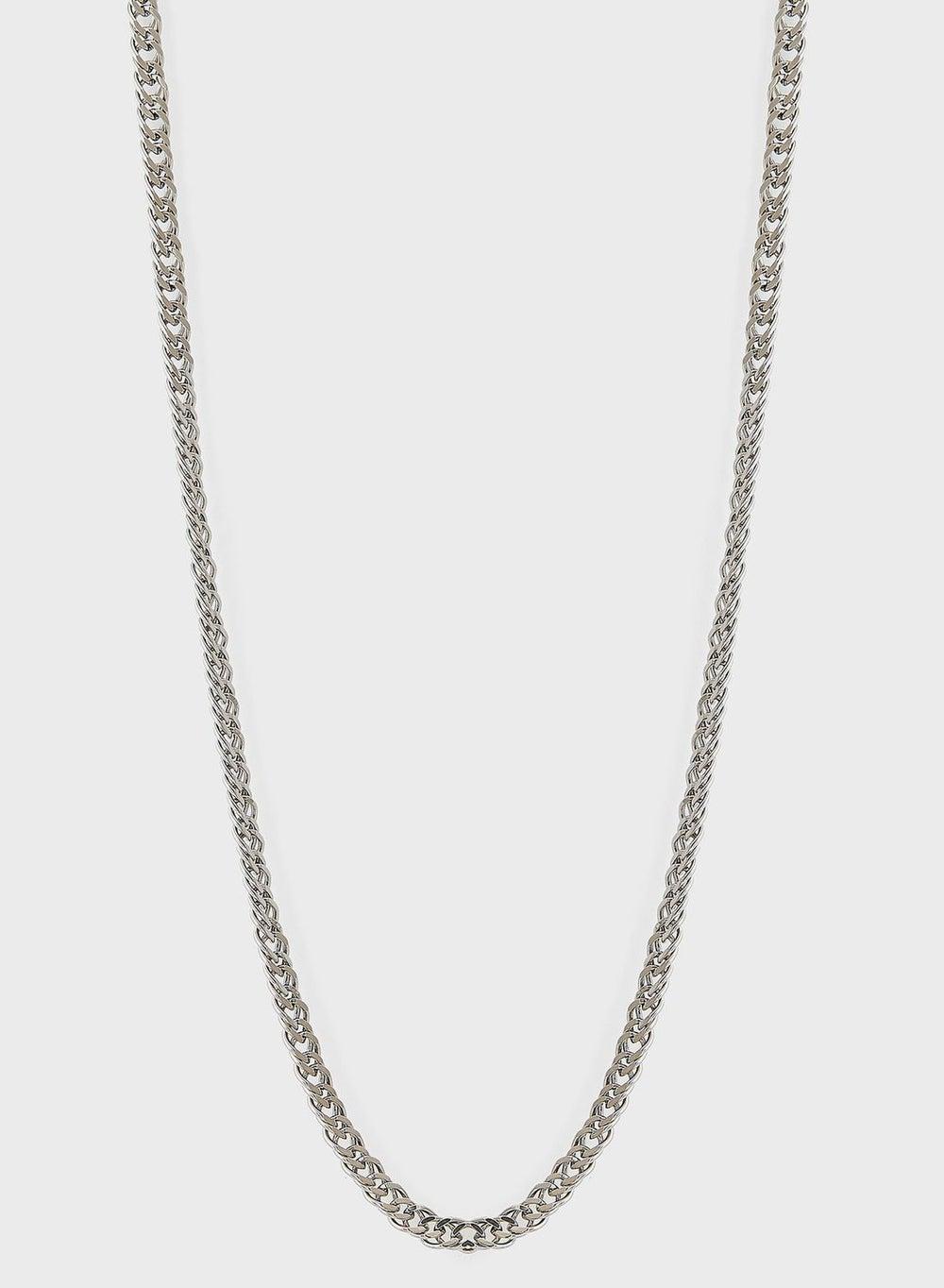 GUESS Steel Men's Necklace: Silver-Tone Elegance - Image 1
