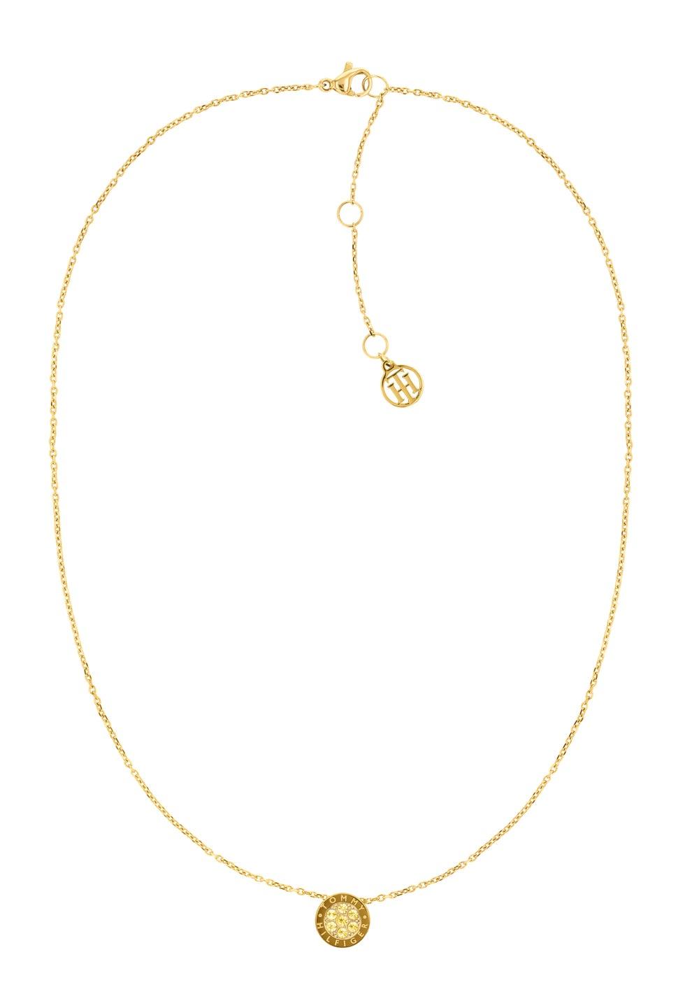 TOMMY HILFIGER Elegant Crystal Sparkle Necklace - Image 1