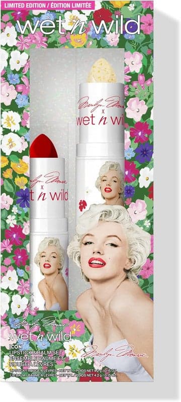 Iconic Marilyn Red Lipstick & Glitter Balm Duo - Image 1