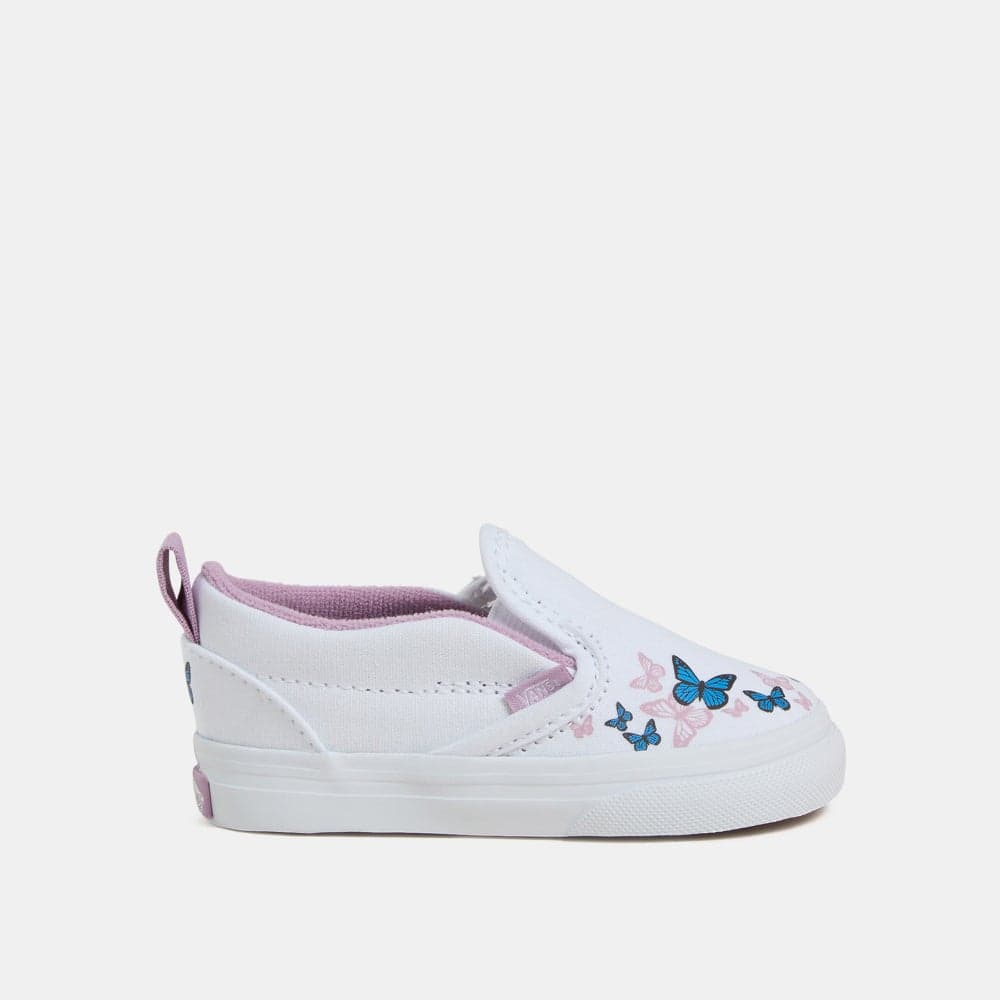 Vans Butterfly Embroidery Velcro Shoes for Kids - Image 1