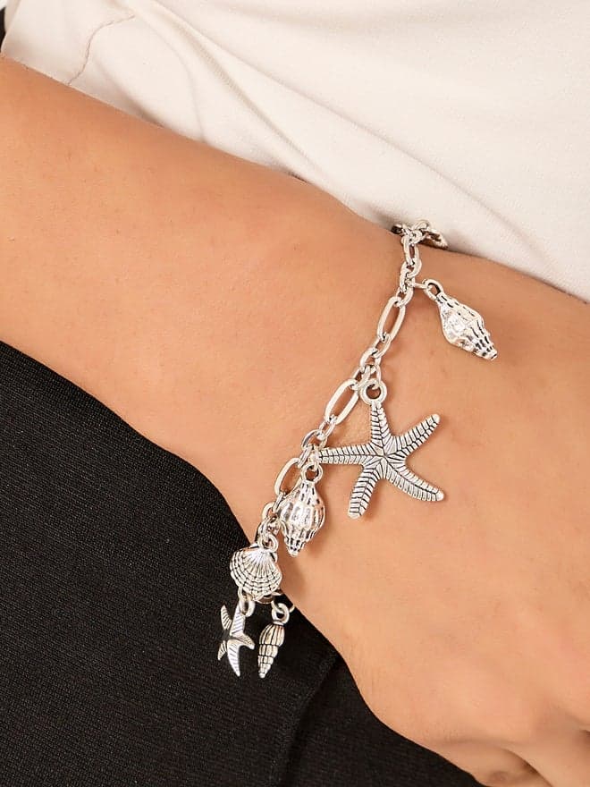 Styli Starfish Drop Anklet - Elegant Women's Fashion Accessory - Image 1