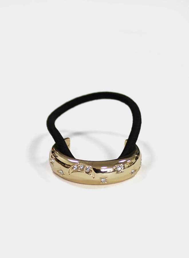 Gold 'Styli' Embellished Hair Tie - Elegance Entwined - Image 1