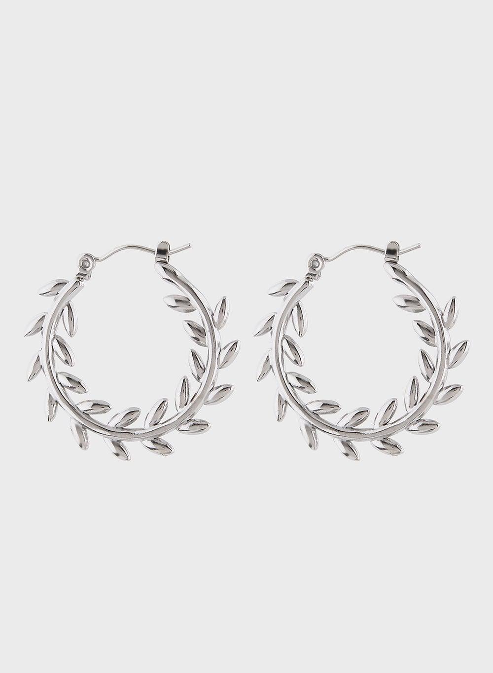 Staurtz Creeper Elegance: Silver Earrings for Discerning Women - Image 1