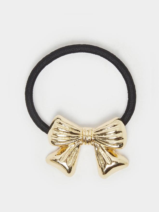 Styli Ribbon Accent Hair Tie: Embellished Elegance - Image 1