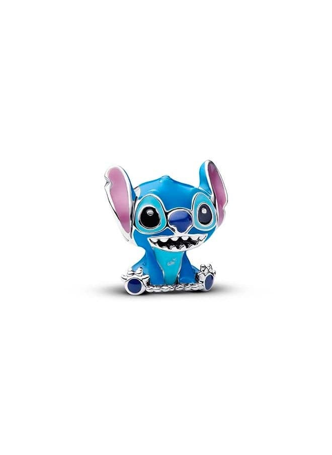 PANDORA Disney Stitch Silver Charm - Enchanted Colors - Image 1