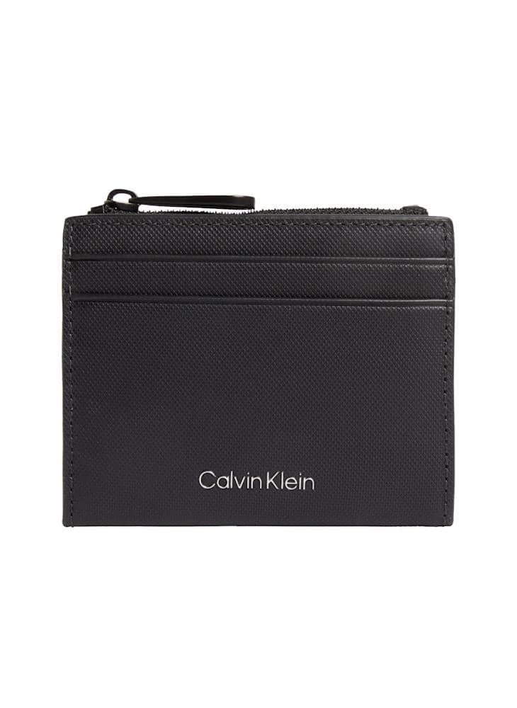 CALVIN KLEIN Sleek Men's Zip Logo Card Holder - Image 1