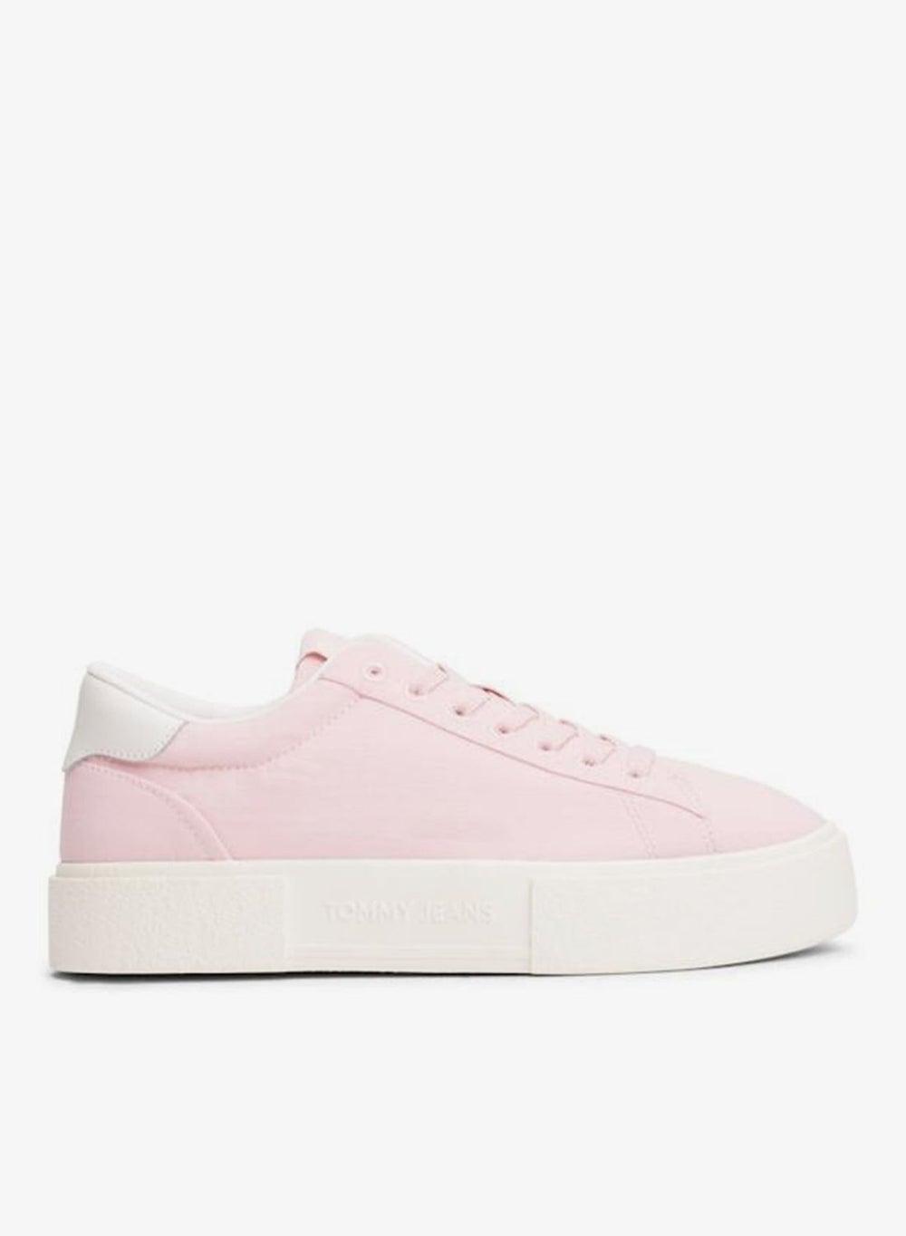 En0En02819Th2 Pink Flatform Lace-Up Low-Top Sneakers - Image 1