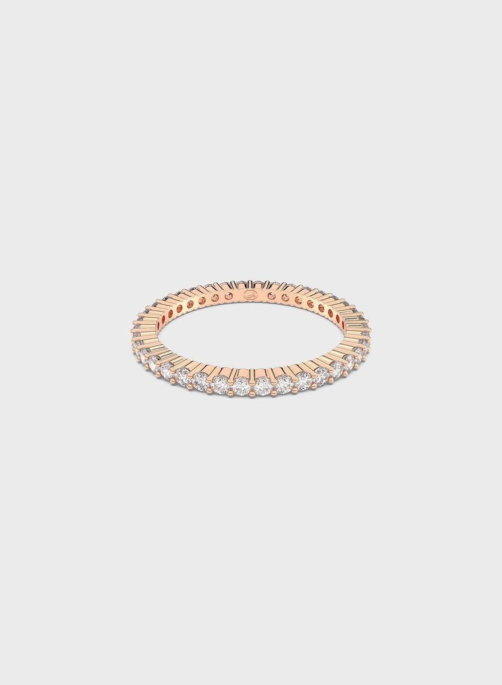 SWAROVSKI Vittore Elegance Ring - Fiery Rose Gold Tone - Image 1