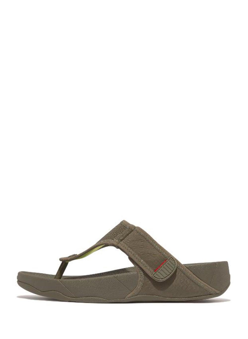 Trakk II GT1 B74 Toe Post Sandals in Deep Olive/Lime - Image 1