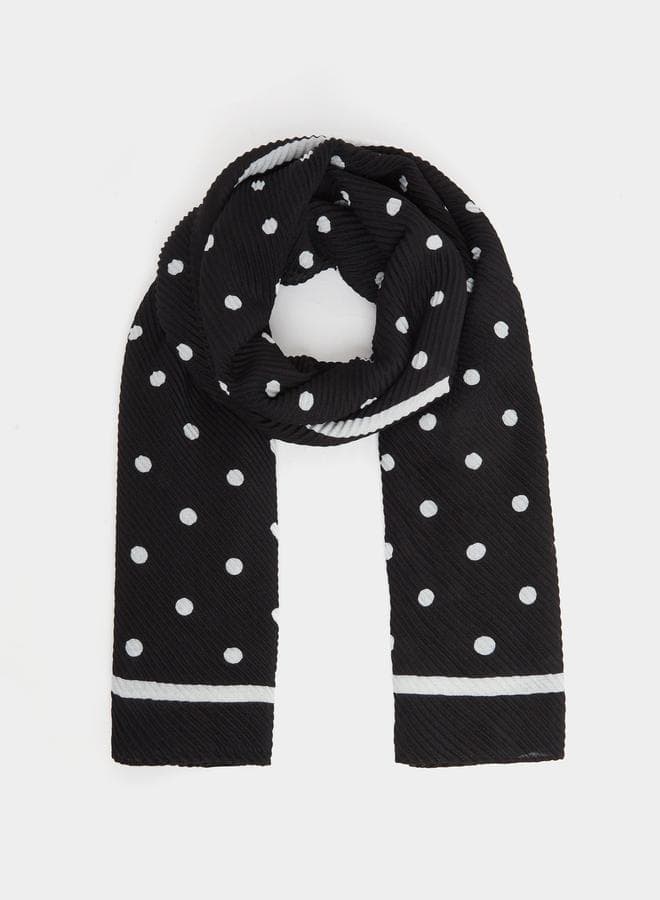 Styli Chic Polka Dot Print Women's Scarf - Image 1