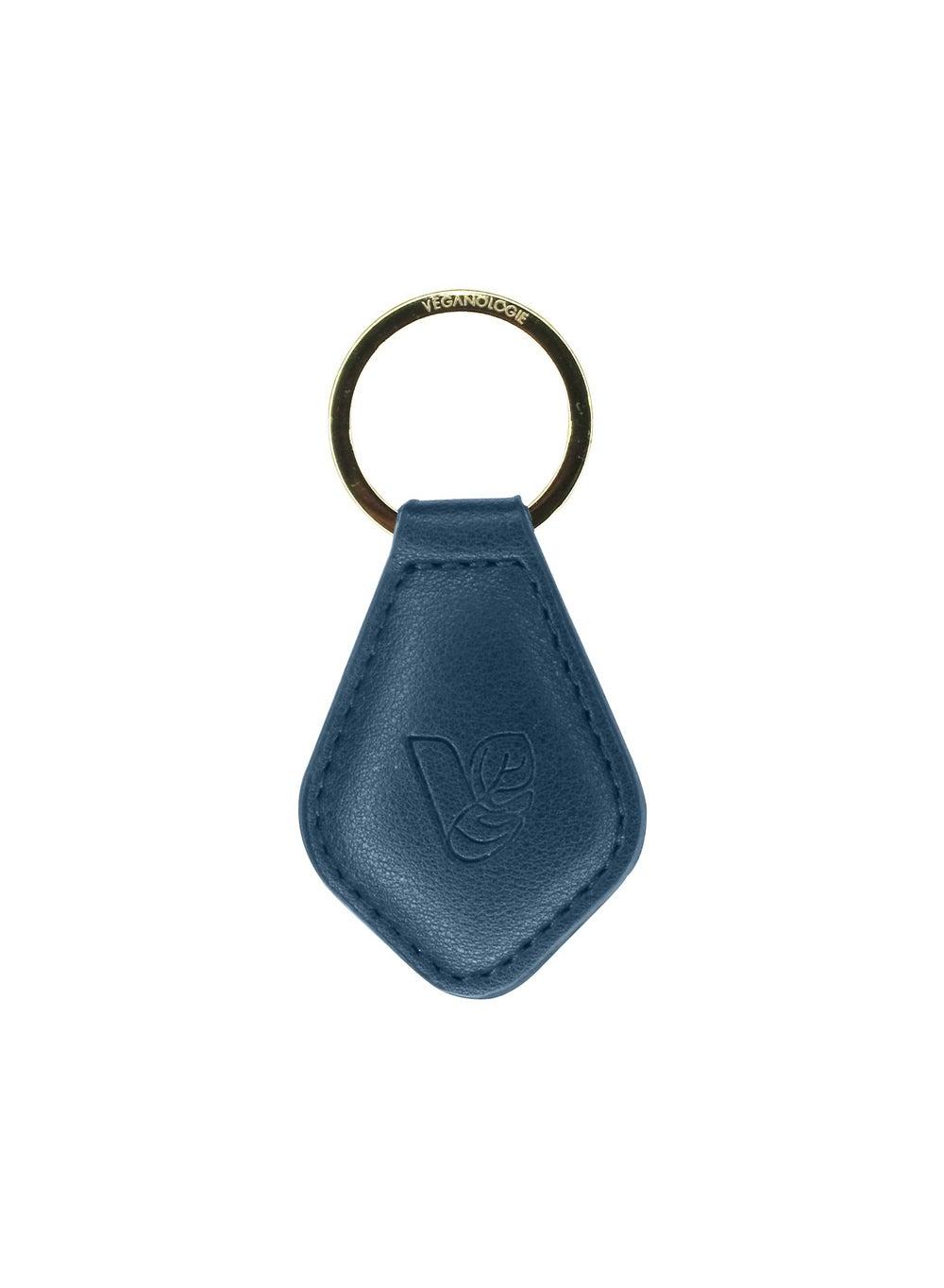Veganologie Indigo Keyring – Eco-Chic from Tea Leather - Image 1