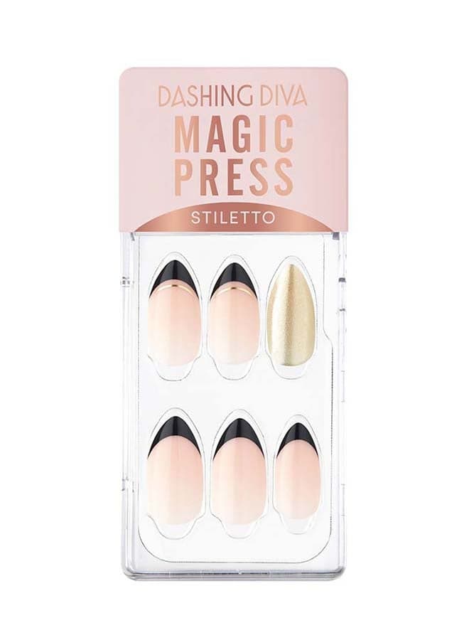Magic Press Black Edge Press-On Manicure Set - Image 1