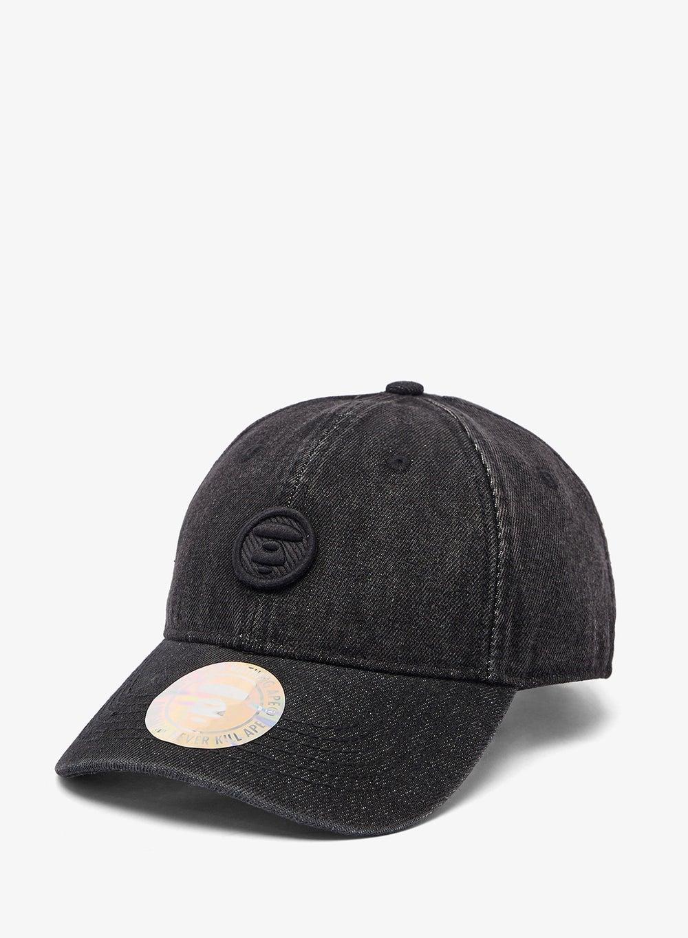 AAPE AAPENOW Moonface Embroidered Denim Cap for Men - Image 1