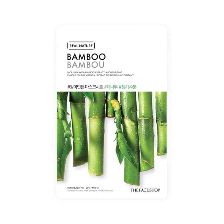 THEFACESHOP Real Nature Bamboo Face Mask (GZ) - Luxurious Hydration - Image 1