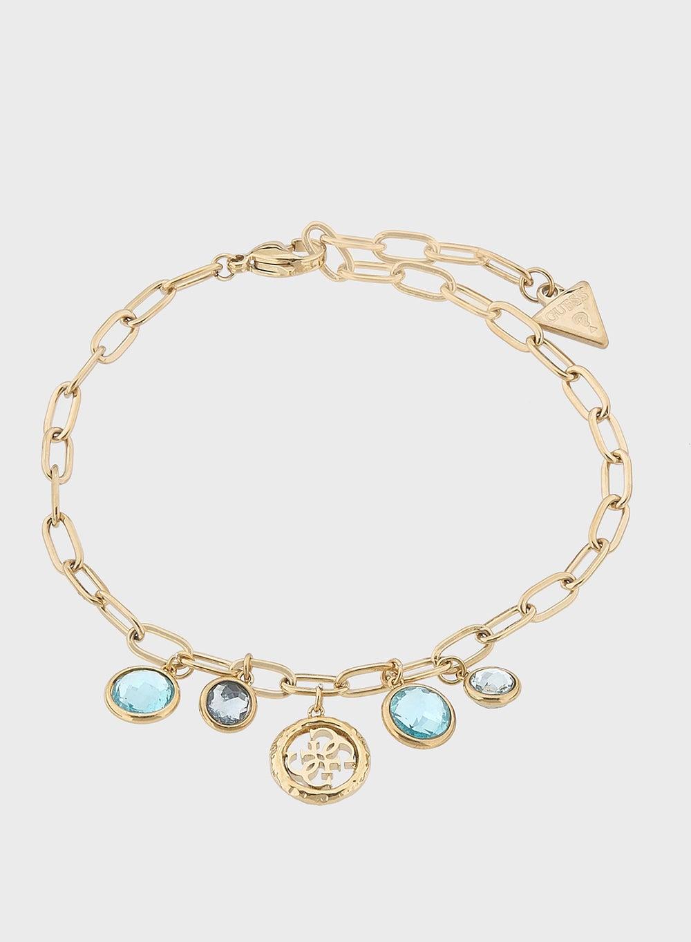 GUESS Petra Elegant Gold-Tone Crystal Bracelet - Image 1