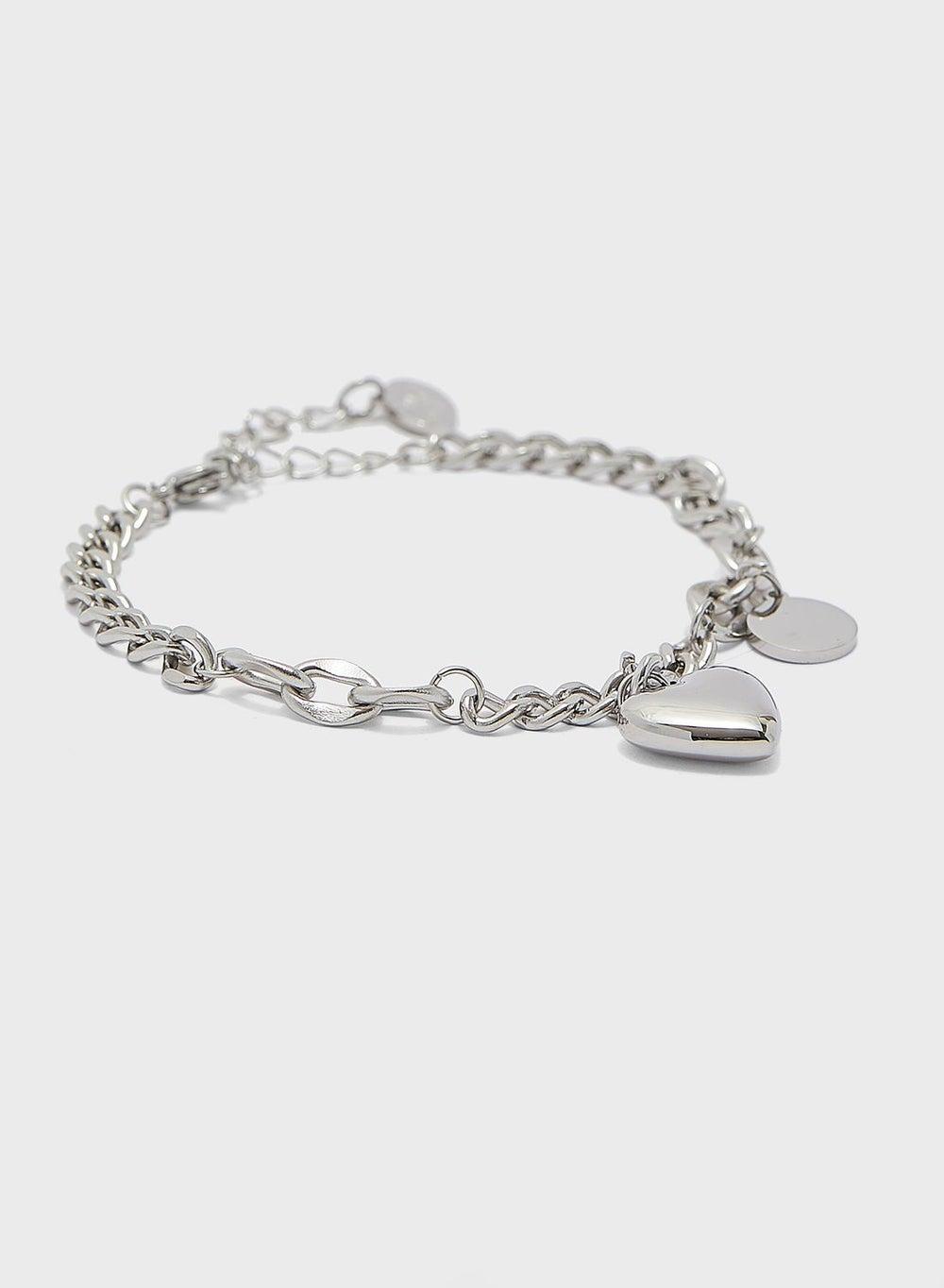 Celovis Desiree Heart Bijoux Silver-Tone Bracelet for Women - Image 1