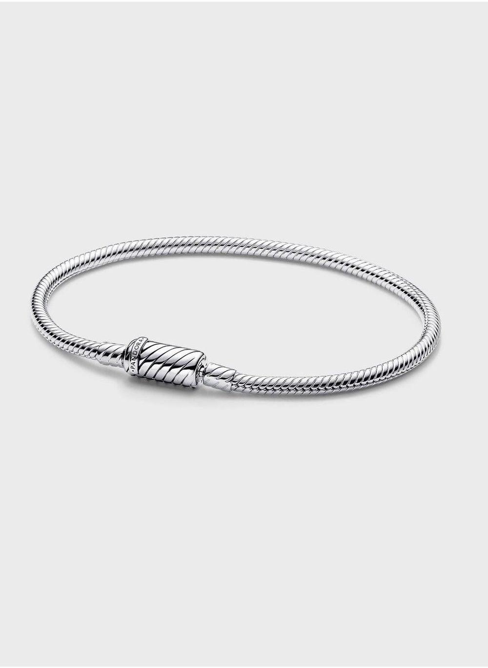 PANDORA Moments Magnetic Clasp Sleek Silver Bracelet - Image 1
