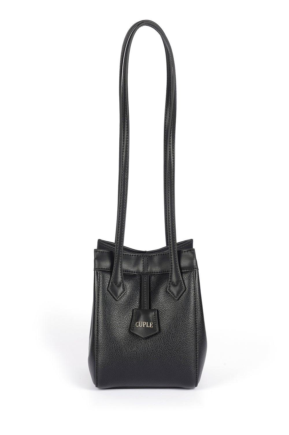 Cuple Chic Tapered Tote: Faux Leather Elegance for Women - Image 1