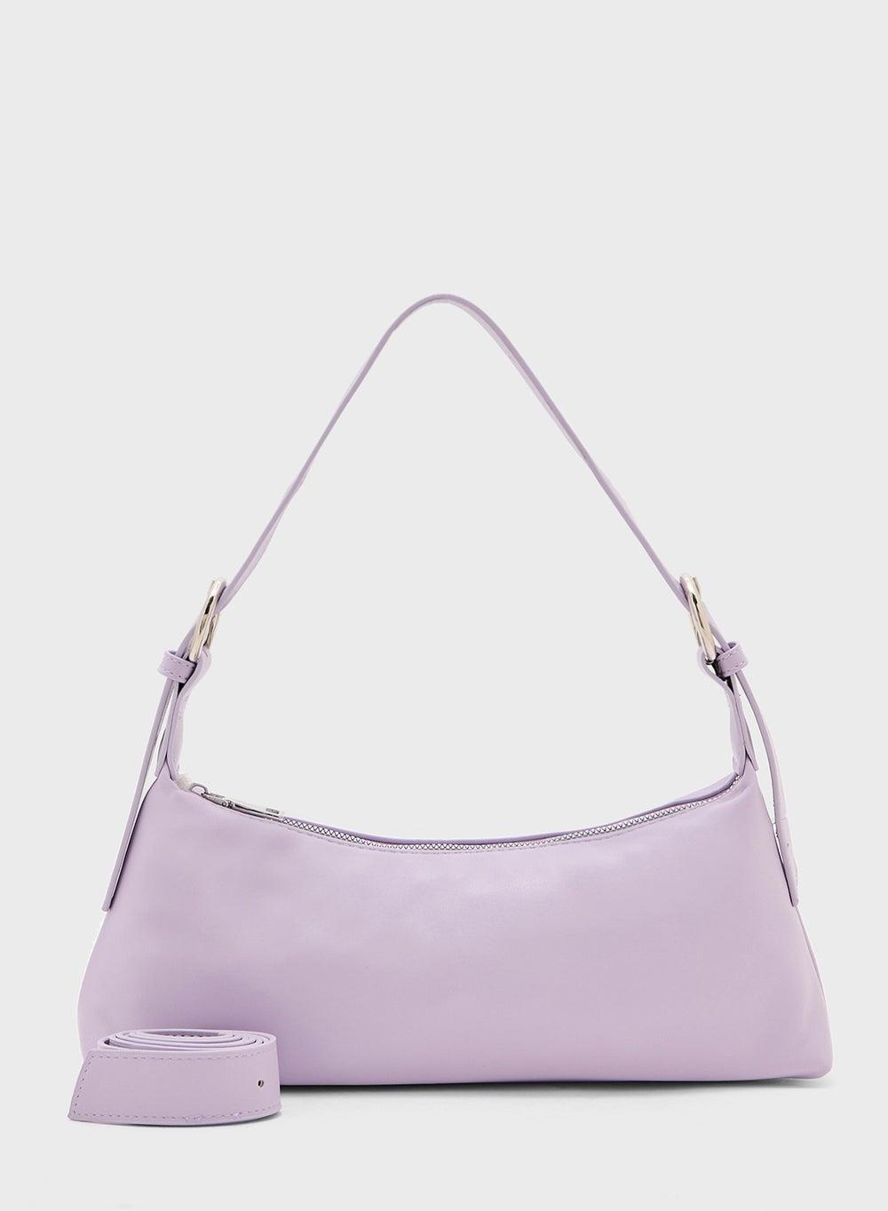 ELLA Elegant Shoulder Bag with Chic Metal Zip Detail - Image 1