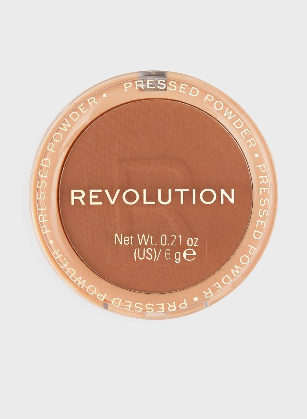Revolution Reloaded Pressed Powder Tan - Silky Matte Finish - Image 1