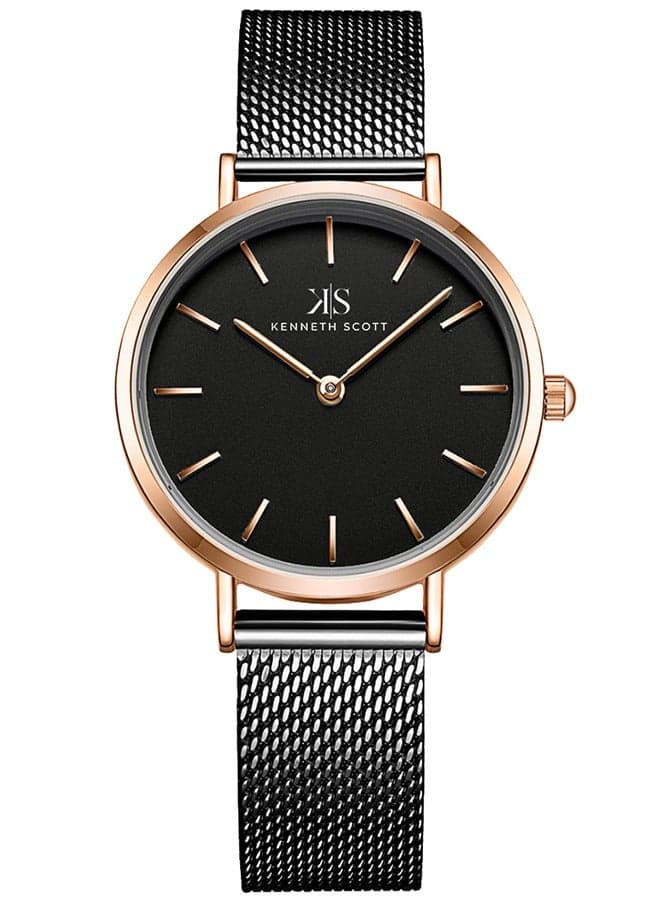 KENNETH SCOTT K22519-KMBB Elegant Rose Gold Analog Watch for Women - Image 1
