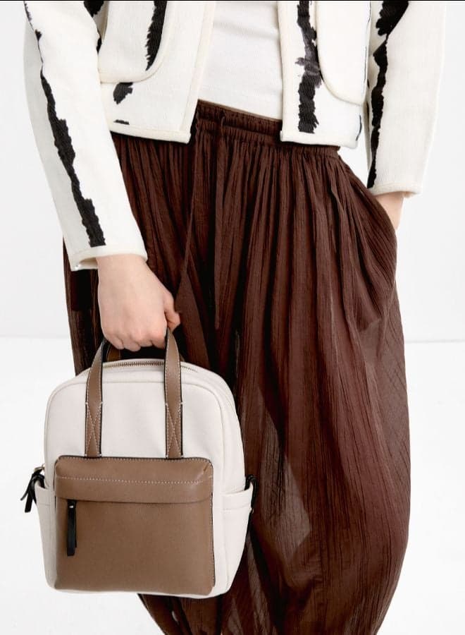 PARFOIS Color Block Chic Backpack for Women - Image 1