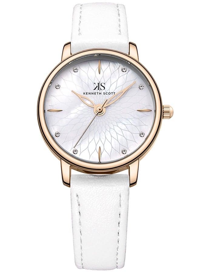 KENNETH SCOTT K22524-KLWM Elegant Rose Gold Analog Watch - Image 1