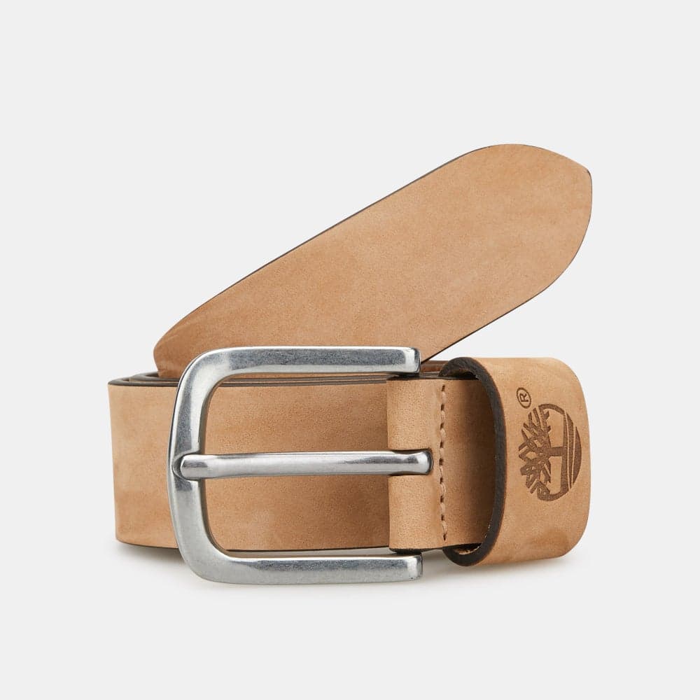 Timberland Men's Nubuck Leather Belt - Timeless Style - Image 1