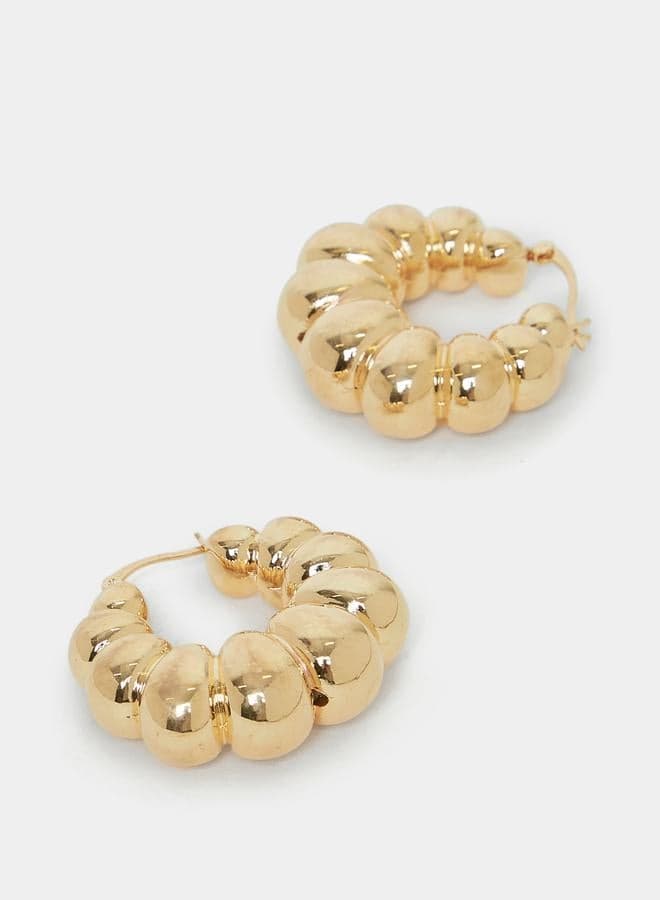 Styli Beaded Hoop Earrings - Elevate Your Look - Image 1
