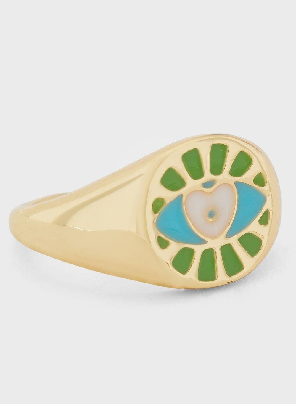 Fashionbox Sparkle Heart Ring – Chic Allure for Women - Image 1
