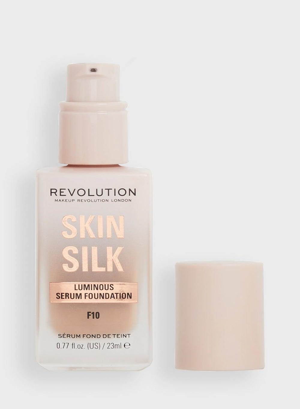 Revolution Skin Silk Serum Foundation F10 - Radiant Satin Finish - Image 1
