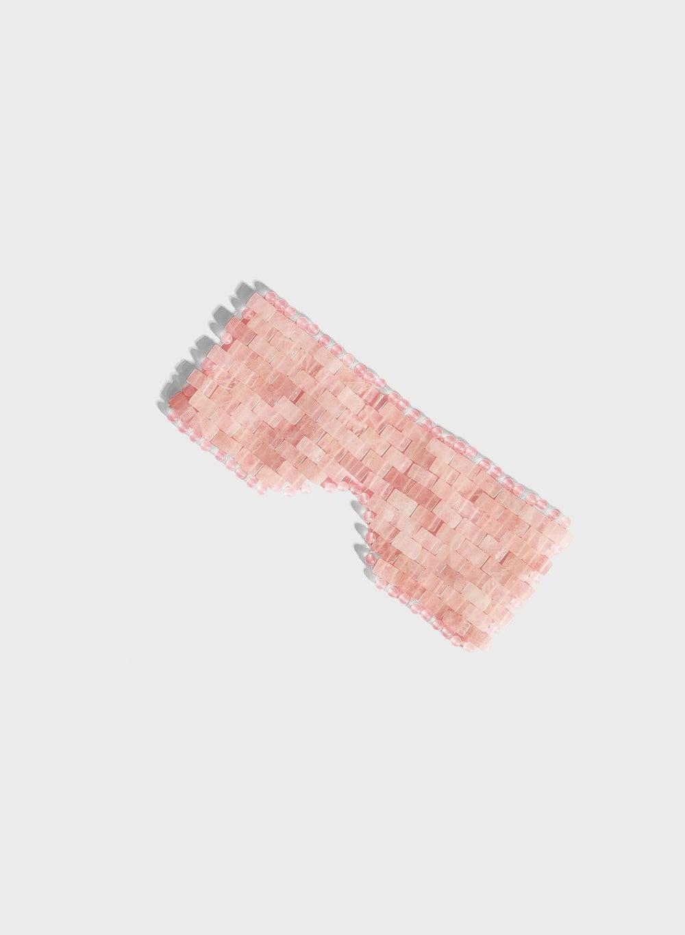 Luminous Rose Quartz Crystal Eye Mask - Image 1