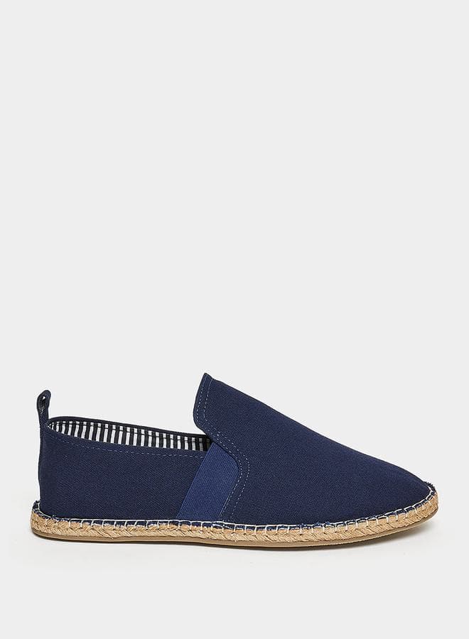 7005801322 Navy Blue Casual Canvas Espadrilles - Image 1