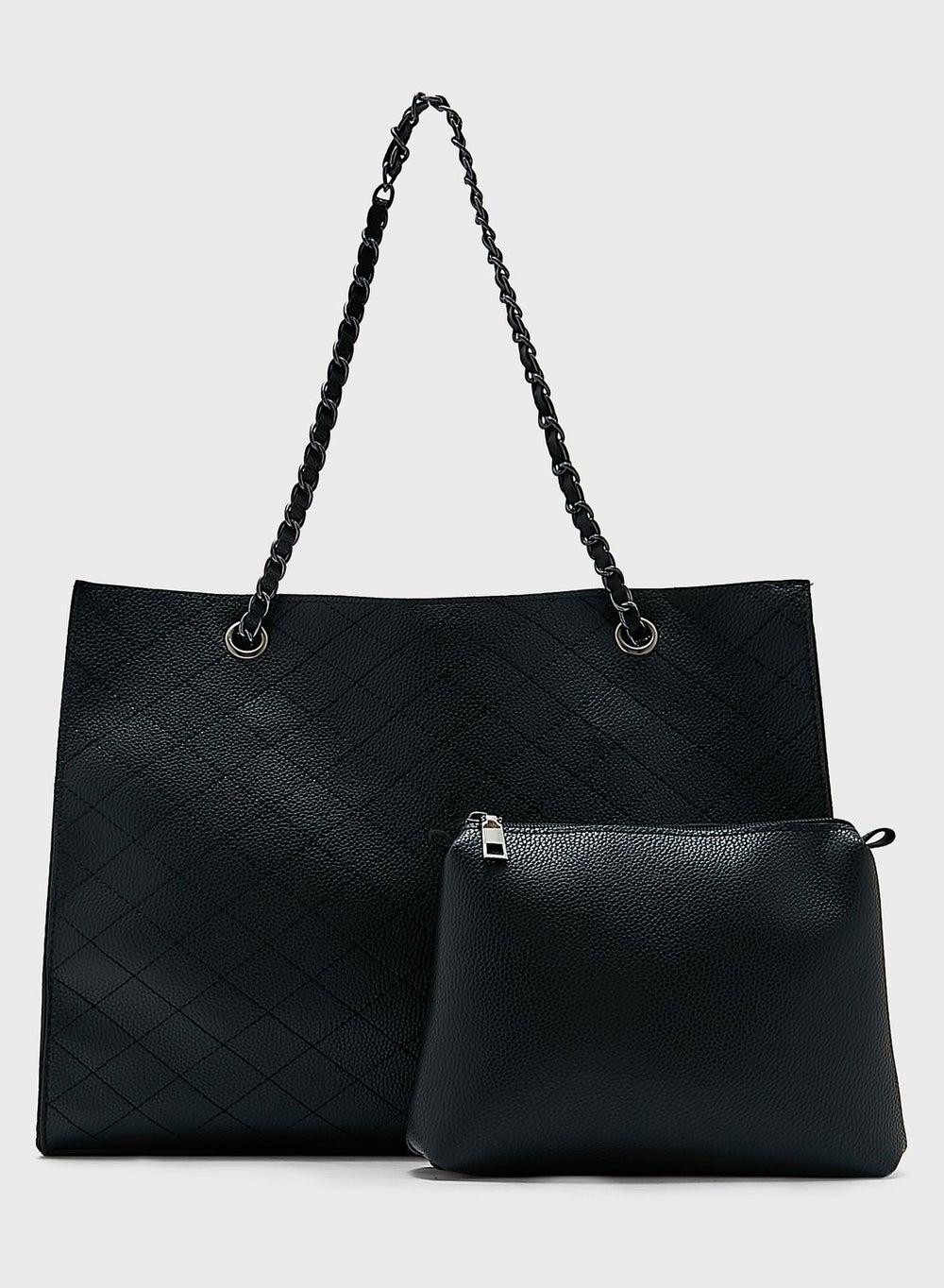 ELLA Quilted Chain Handle Tote - Ultimate Women's Accessory - Image 1