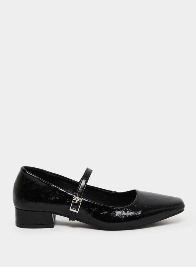 Take Two Black Block Heel Mary Jane: Elegance Redefined - Image 1